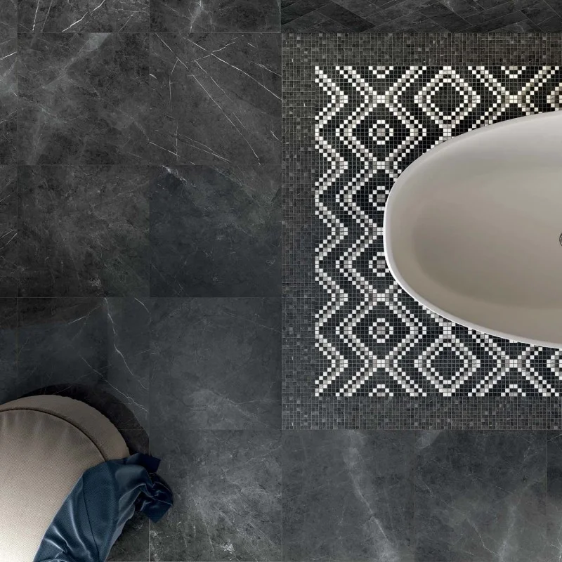 Керамограніт ABK Sensi Classic, Pietra Grey Lux 60х120 rett 8,5 mm (1SL34200) - Фото 3