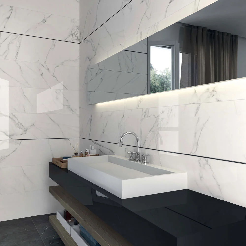 Керамогранит ABK Sensi Classic, Statuario White Lux 60х120 rett 8,5 mm (1SL34250) - Фото 3