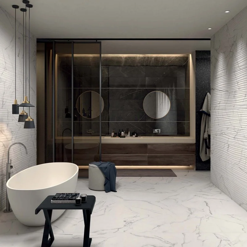 Керамогранит ABK Sensi Statuario White Sable Ret 60х120 (1SR34750) - Фото 4