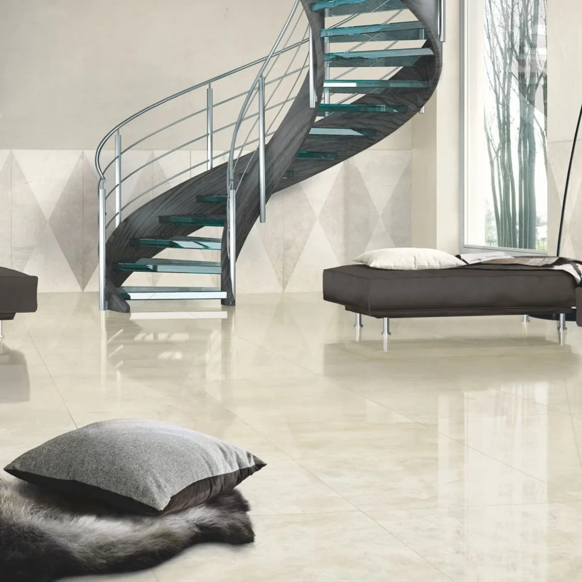 Керамогранит Casalgrande Padana Marmoker Breccia Argento 59x118 см (2460130) - Фото 2
