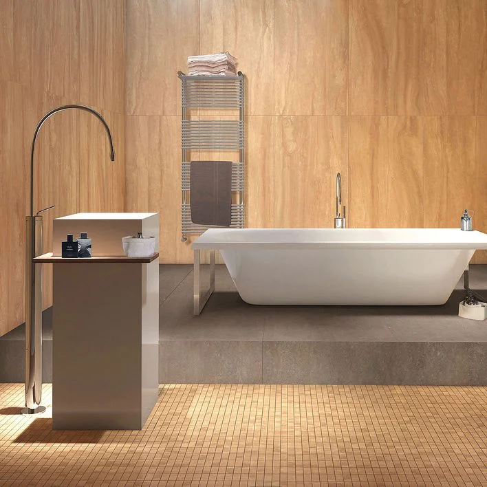 Керамогранит Casalgrande Padana Marmoker Giallo Striato Lucido 59x118 см (2464627) - Фото 2