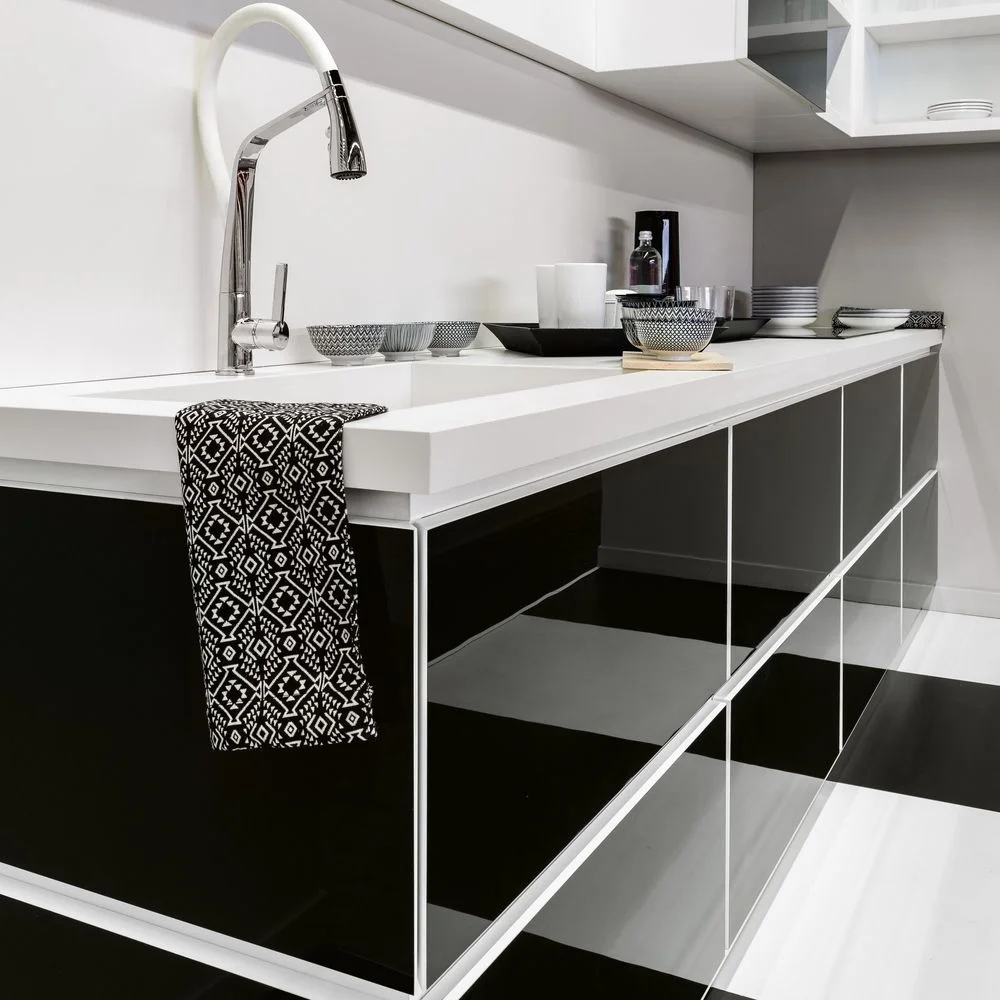 Керамогранитная плита для столешниц Florim, Color Black Glossy Su 160х320 см 20 мм (751228) - Фото 3