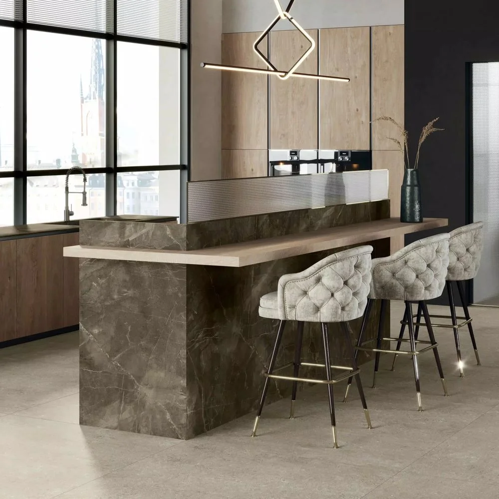Керамогранитная плита для столешниц Florim, Stone Brown Matte Stuoiato Su 160х320 см 12 мм (751236) - Фото 2