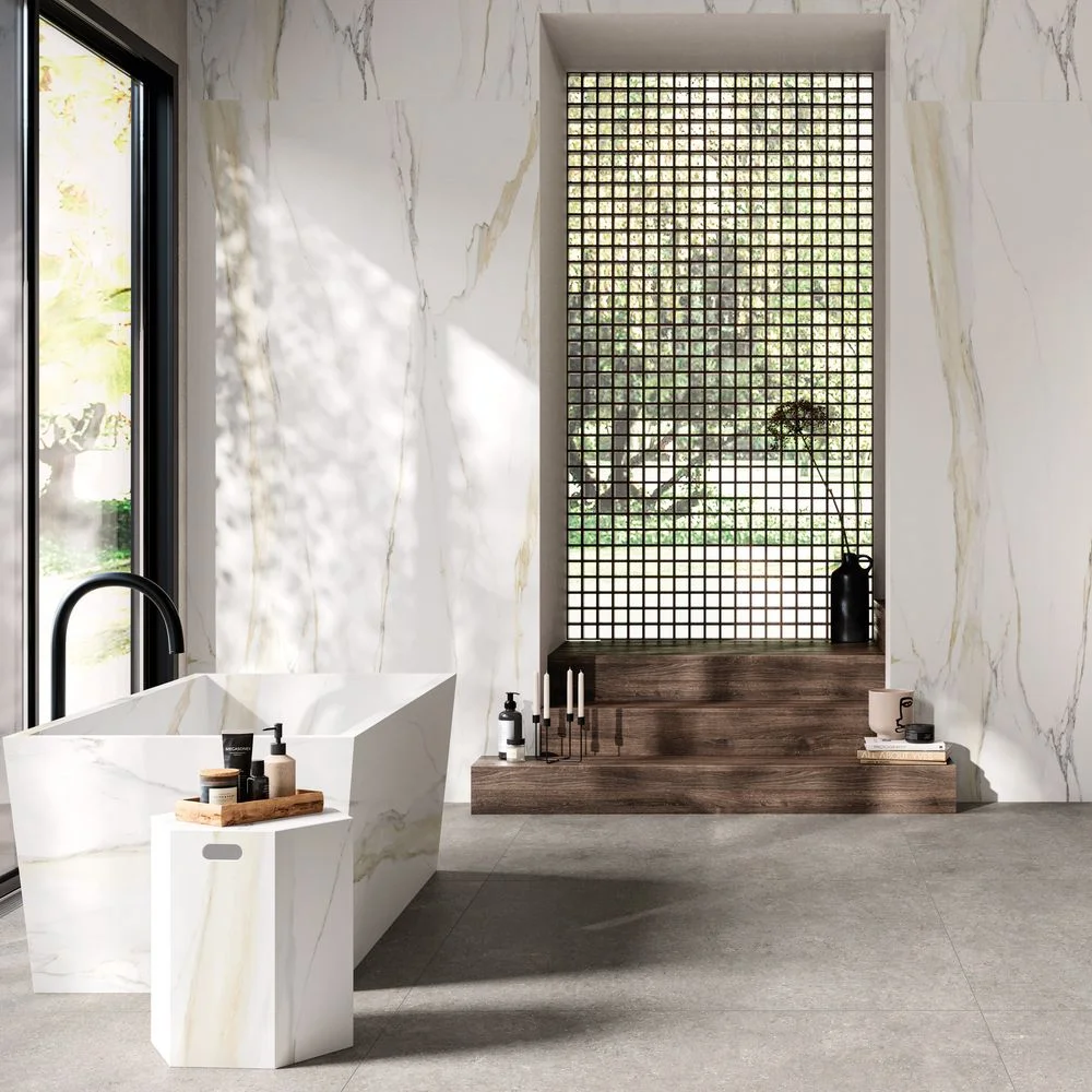 Керамогранитная плита для столешниц Florim, Marble Calacatta Gold B Glossy Su 160х320 см 20 мм (751360) - Фото 2