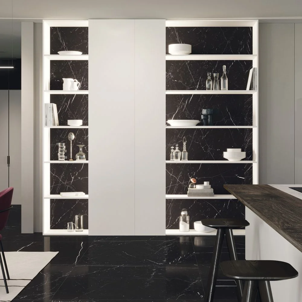 Керамогранитная плита для столешниц Florim, Marble Marquinia Glossy Stuoiato Su 160х320 см 6 мм (751385) - Фото 3