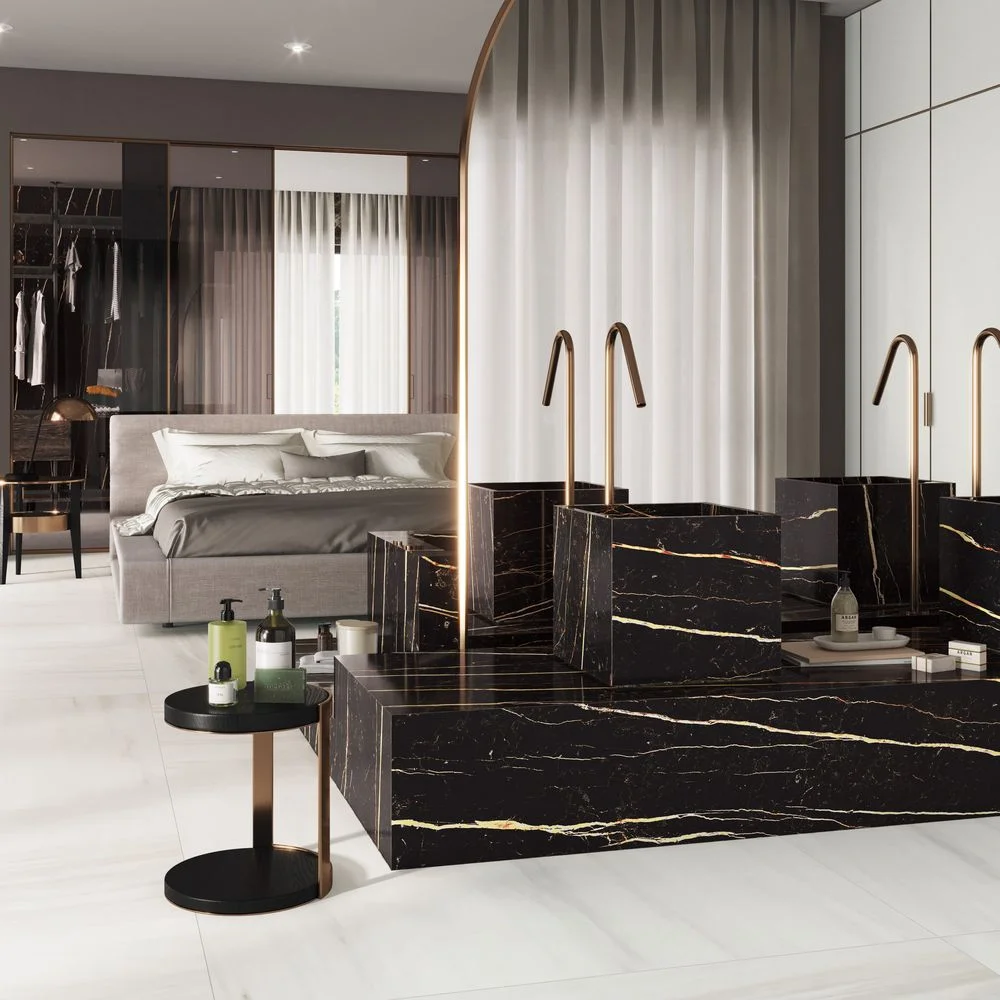 Керамогранитная плита для столешниц Florim, Marble Laurent Matte Stuoiato Su 160х320 см 6 мм (759734) - Фото 3
