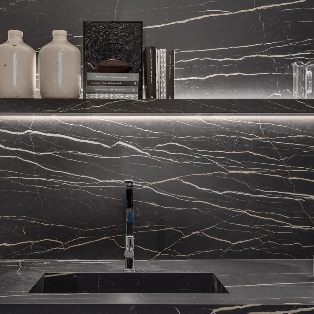 Керамогранітна плита для стільниць Florim Stone Marble Laurent Matte Stu. 160х320 12mm (759763) - Фото 2