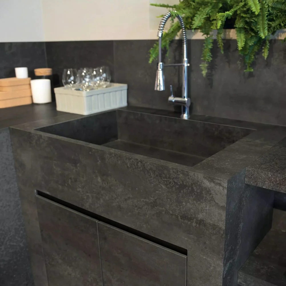 Керамогранітна плита для стільниць Florim, Metal Burnished Matte Stuoiato Su 160х320 см 6 мм (759809) - Фото 2
