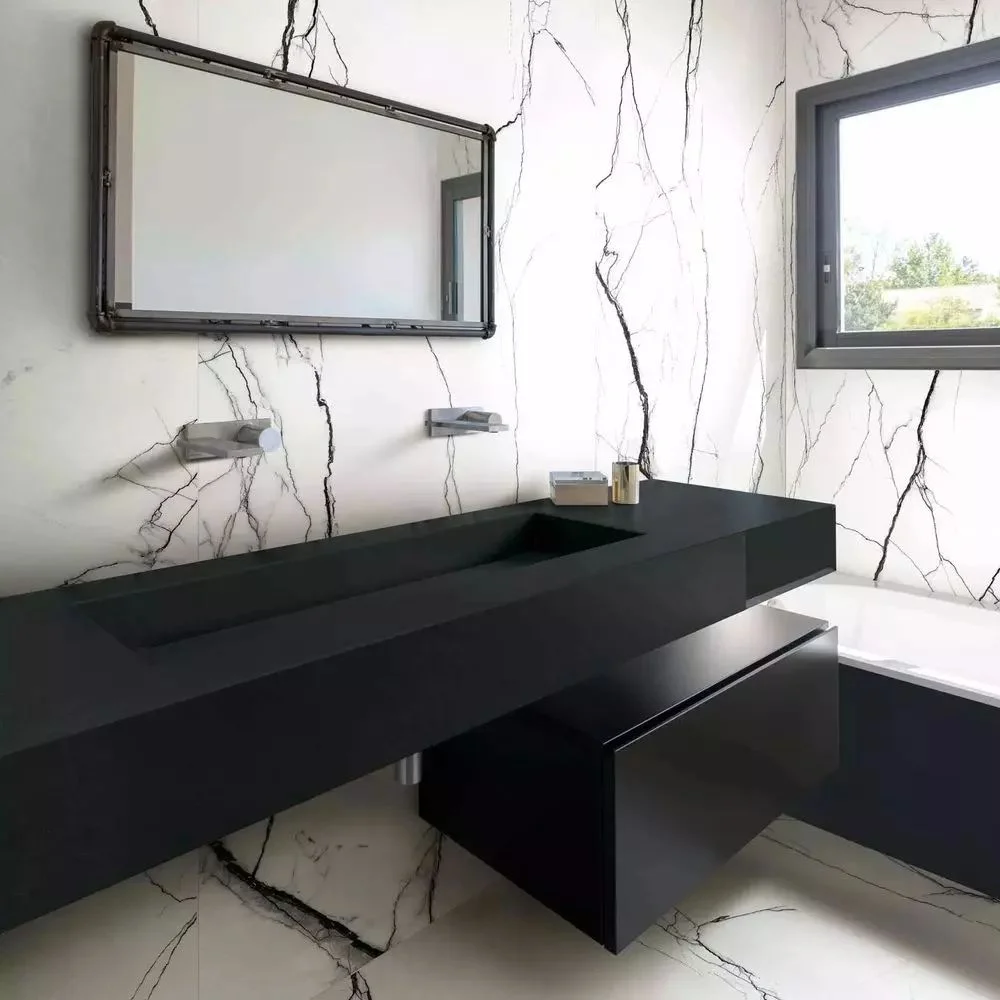Керамогранит Floor Gres B&W Black Naturale R9 6 мм 120X280 RET (765515) - Фото 2