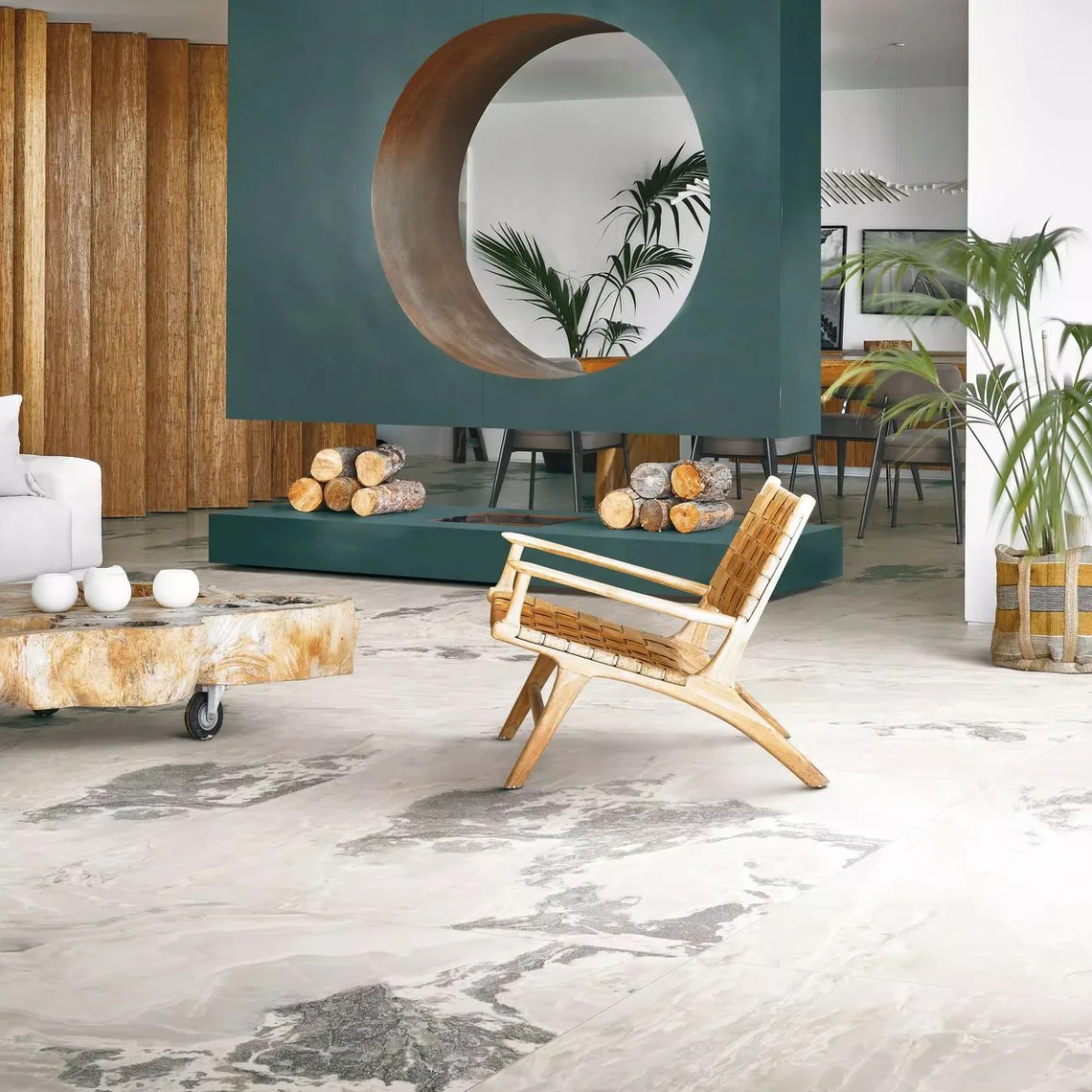 Керамогранит Florim, Onyx&More White Blend Satin 120x120 см Rett 6 мм (765915) - Фото 2