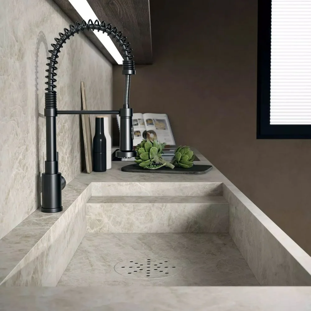 Керамогранитная плита для столешниц Florim Stone Marble Yamuna Matt 12mm 160х320 (768755) - Фото 2
