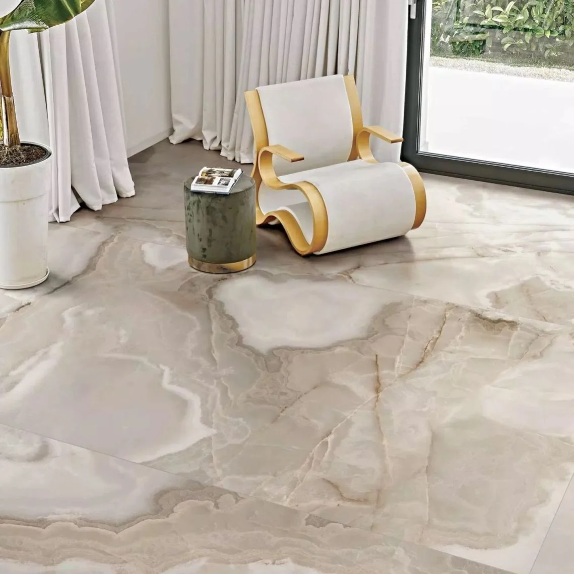 Керамогранит REX Reves de rex Reve perle glossy 6mm 60x120R (769935) - Фото 2