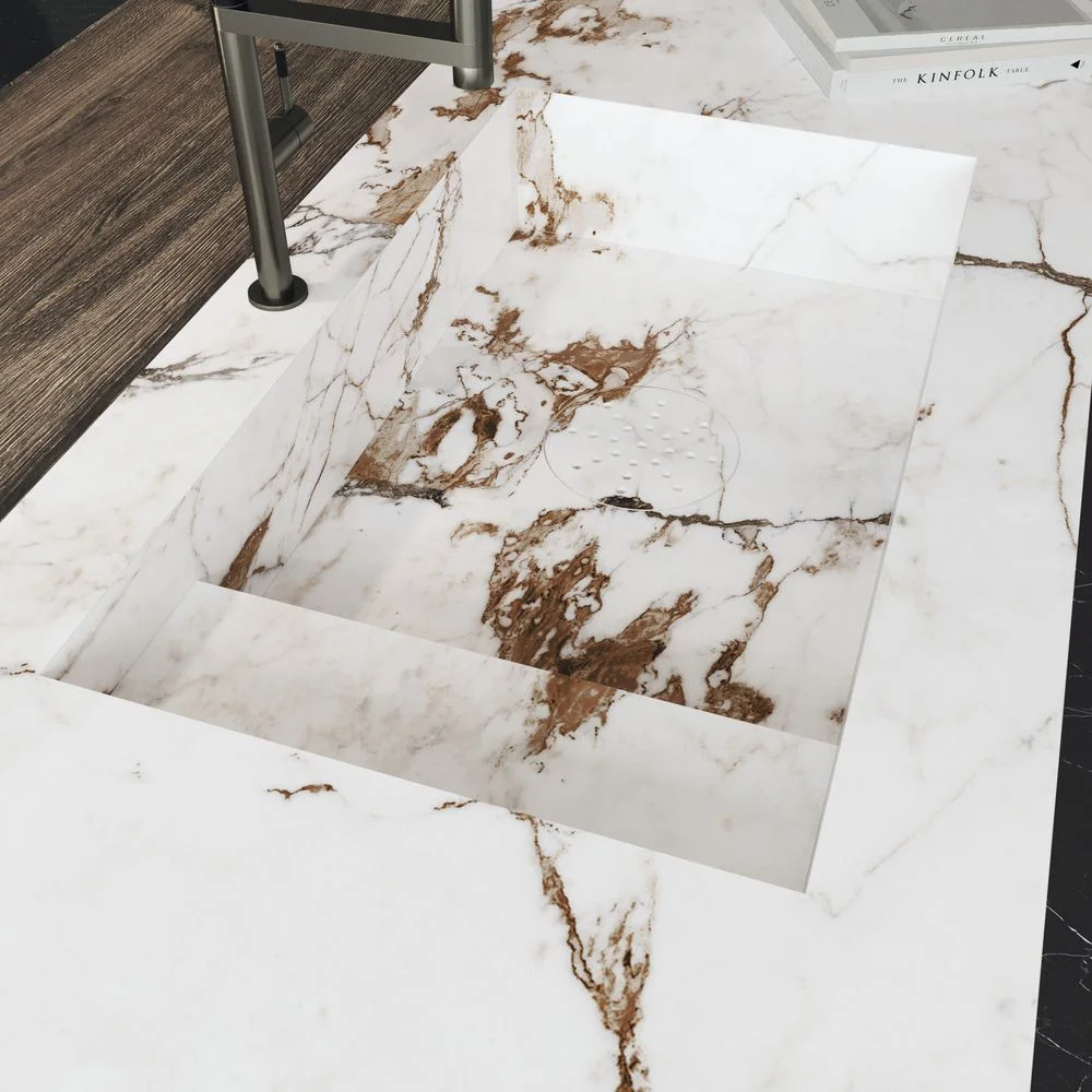 Керамогранитная плита для столешниц Florim, Marble Capraia Glossy Stuoiato Su 160х320 см 6 мм (773453) - Фото 2
