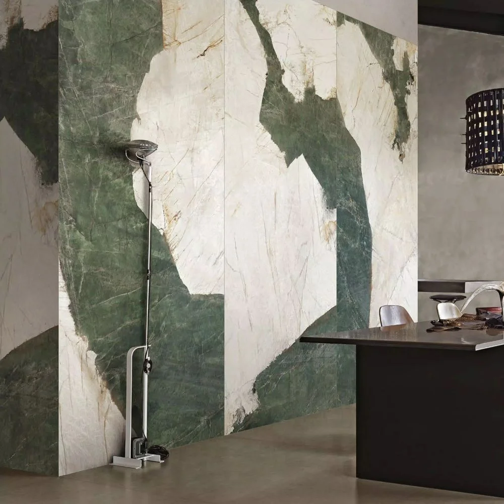 Керамогранитная плита для столешниц Florim, Marble Heritage Aqua Matte 160х320 см 6 мм (777574) - Фото 4