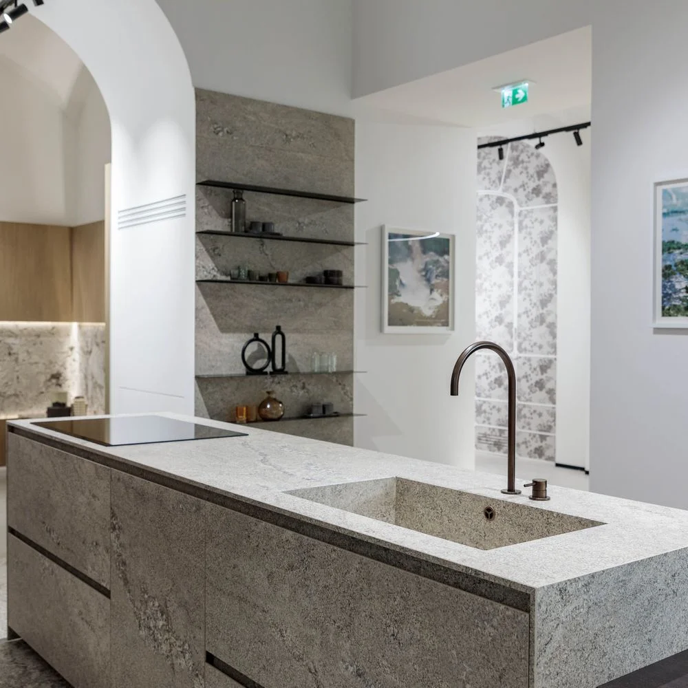 Керамогранітна плита для стільниць Florim, Stone Plima White 01 Matte 160х320 Rt 6 мм (777598) - Фото 3