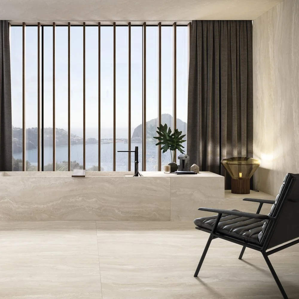 Керамогранит Florim Authentic Luxe, Pearl Travertine 120x120 GRIP 20 mm (781100) - Фото 2