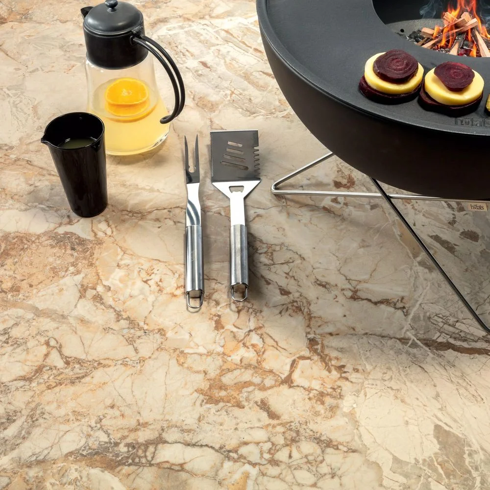 Керамогранітна плита для стільниць Florim, Marble Bronze Fantasy 160x320 Matte Leather Stu 12 мм (791726) - Фото 2