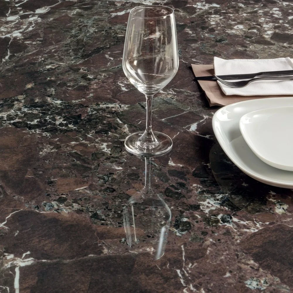 Керамогранітна плита для стільниць Florim, Marble Baroque Red 160x320 Matte Leather Stu 12 мм (791730) - Фото 2