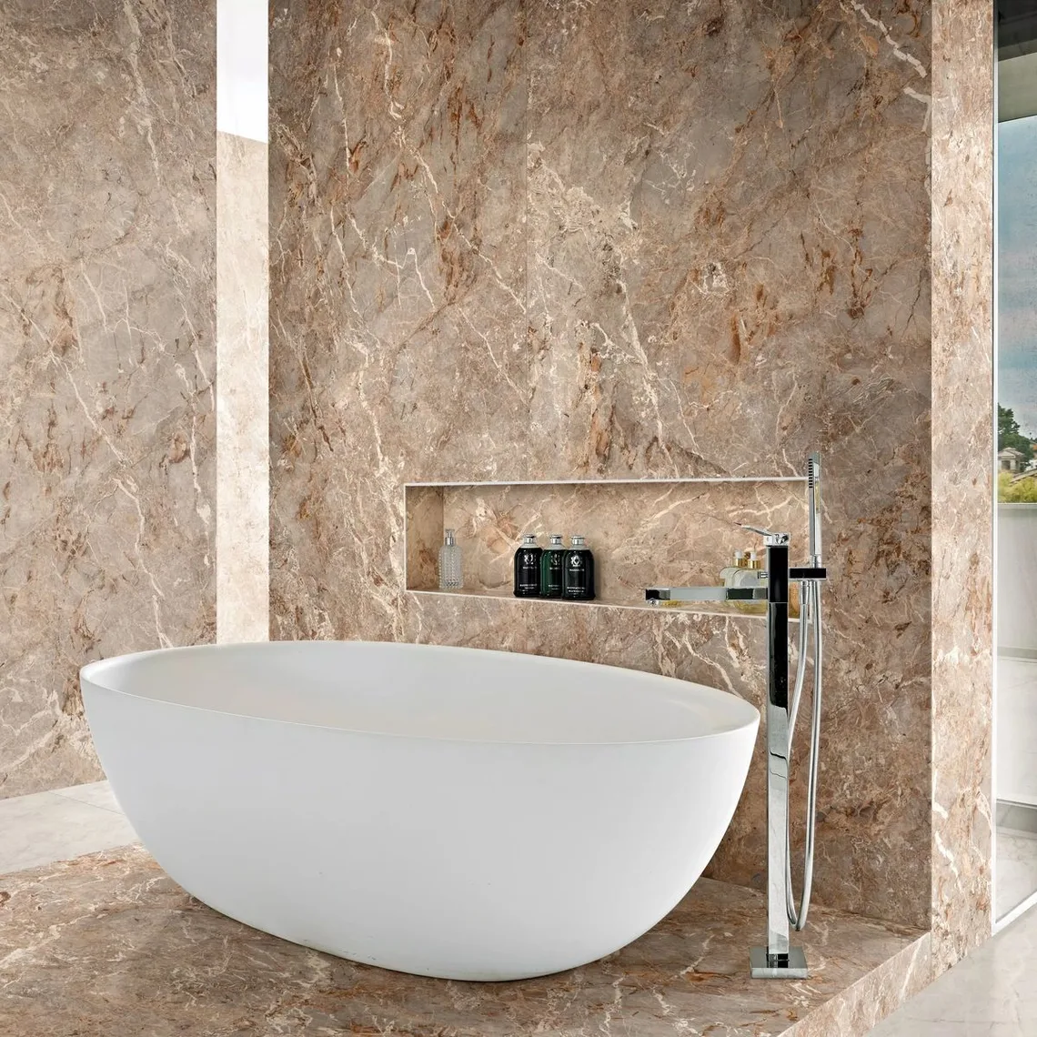 Керамогранит Florim, Glam Luxe Coral Reef 120x120 см Silk 6 мм (793839) - Фото 2