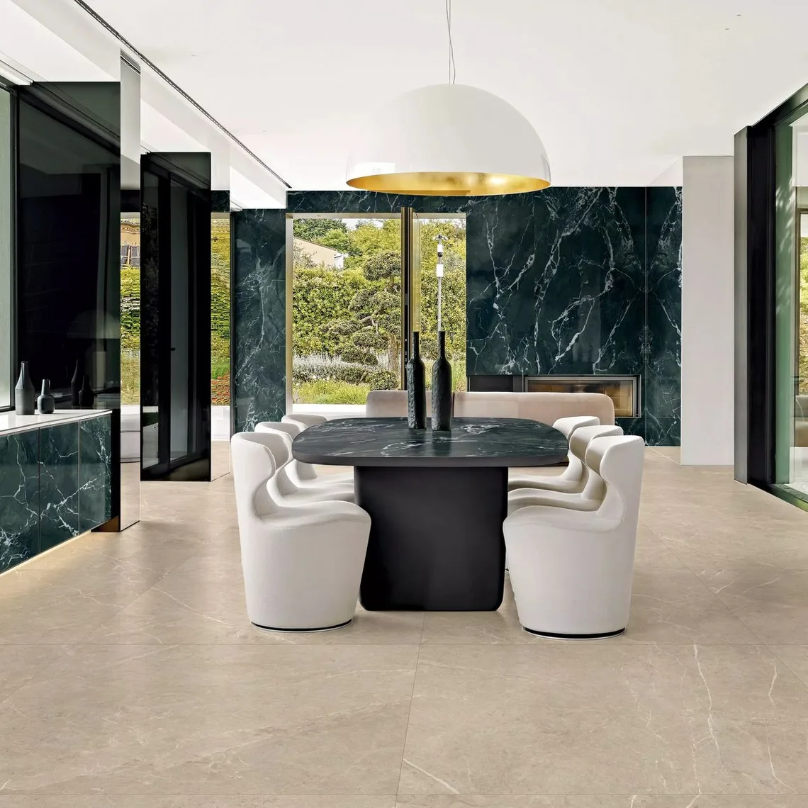 Керамограніт Florim, Glam Luxe Muted Sand 120x120 см Glossy 9 мм (793986) - Фото 2