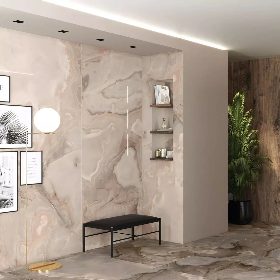 Керамогранит Florim, Reves De Rex Reve Dore 120x120 см Glossy 6 мм (794085) - Фото 2
