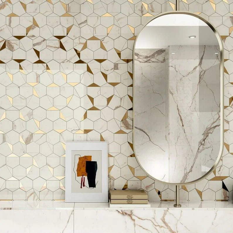 Керамогранит Atlas Concorde Marvel Gold Hex Sable-Brown 25.1x29 Lapp (9EHS) - Фото 2