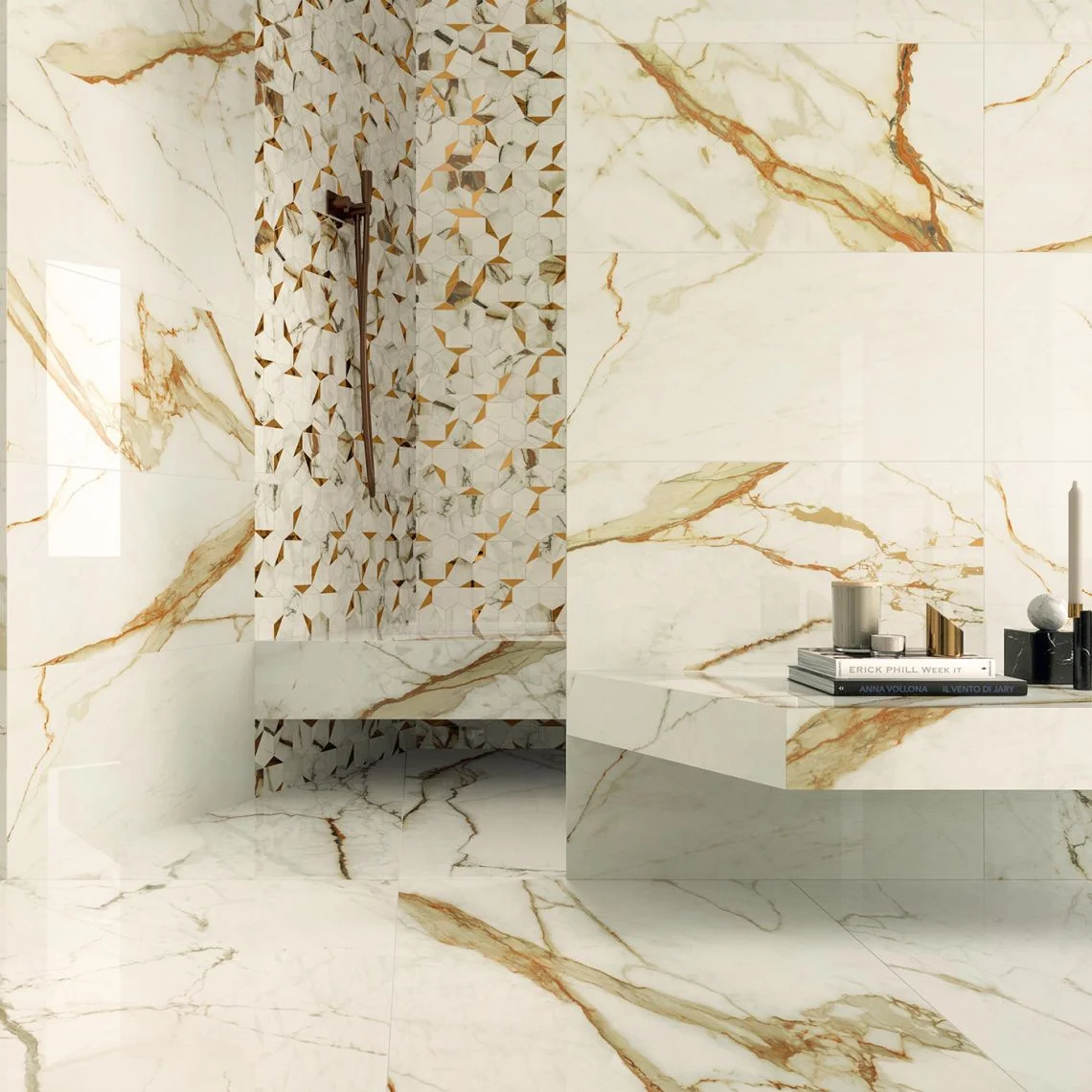 Керамогранит Atlas Concorde Marvel Calacatta Imperiale 75x75 (A3W0) - Фото 4
