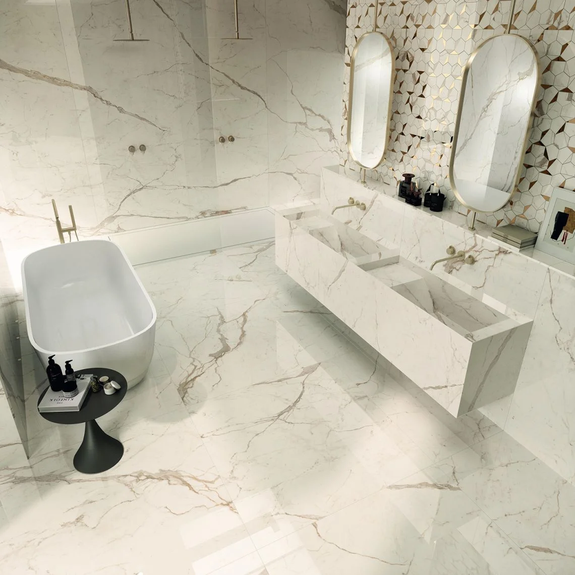 Керамограніт Atlas Concorde Marvel Calacatta Prestigio 60x120 Matt 9мм (A4QX) - Фото 2