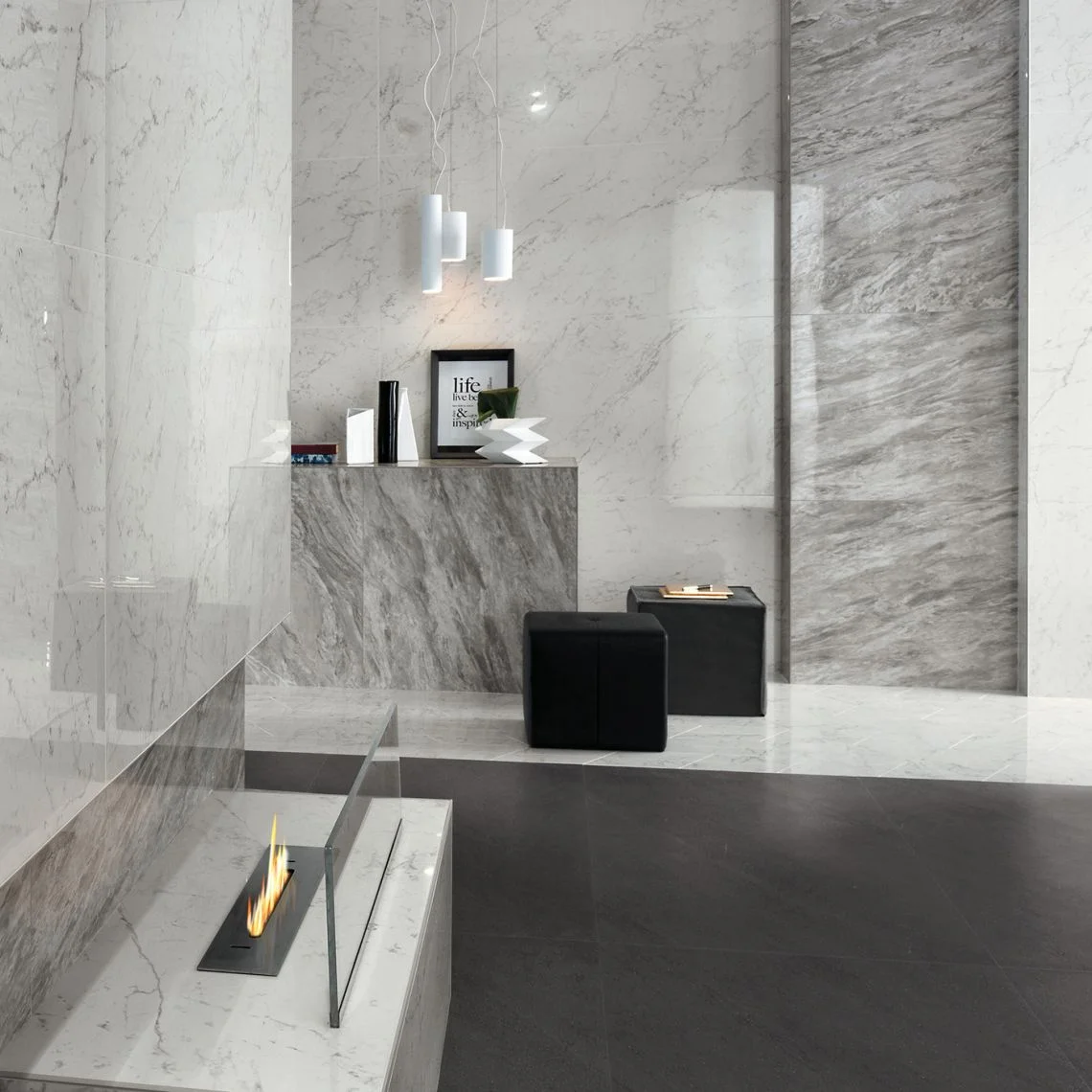 Плитка настенная Atlas Concorde Marvel Bardiglio Grey 50x120 (A4S6) - Фото 3