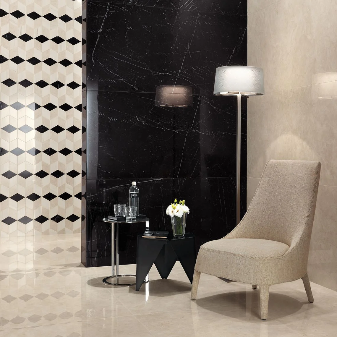 Плитка настенная Atlas Concorde Marvel Nero Marquina 50x120 (A4S7) - Фото 2