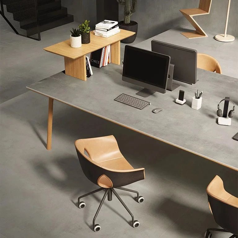 Керамогранитная плита для столешниц Atlas Plan, Boost Grey Hammered 160x320 Rt. 6 мм (A68I) - Фото 2