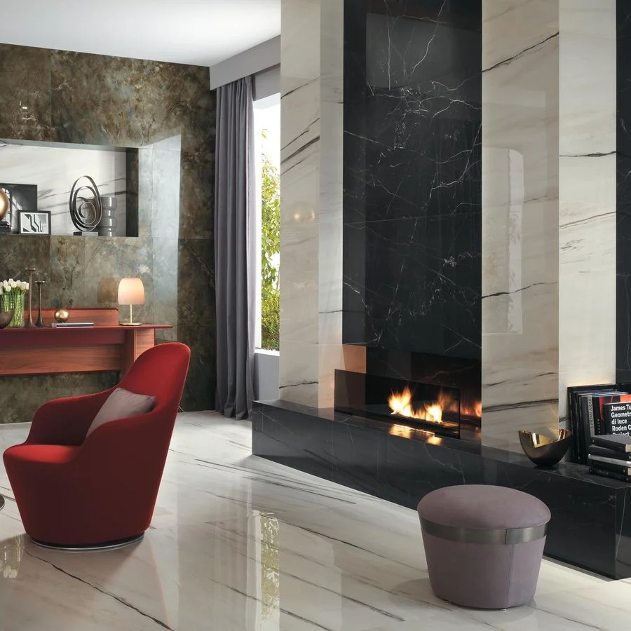 Керамограніт Atlas Concord, Marvel Dream Black Atlantis 75x150 Matt Sensitech 9 мм (A7H1) - Фото 2