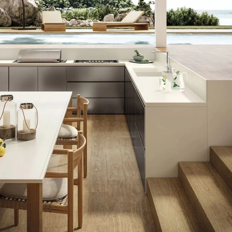 Керамогранитная плита для столешниц Atlas Plan, Absolute White Matte 159x324 см 20 мм (AIRU) - Фото 3