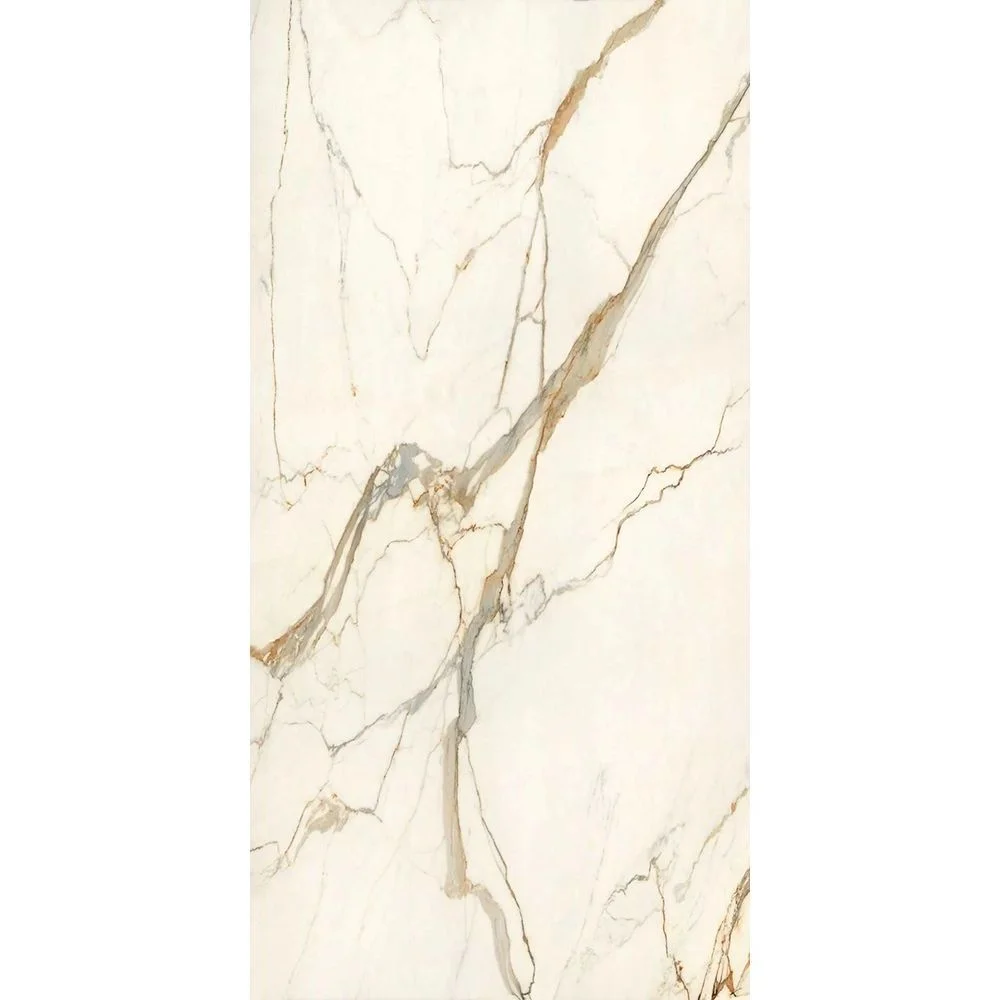 Керамогранитная плита для столешниц Atlas Plan, Calacatta Imperiale Bookmatch Silk 160x320 Rt. 6 мм (AJK1) - Фото 2