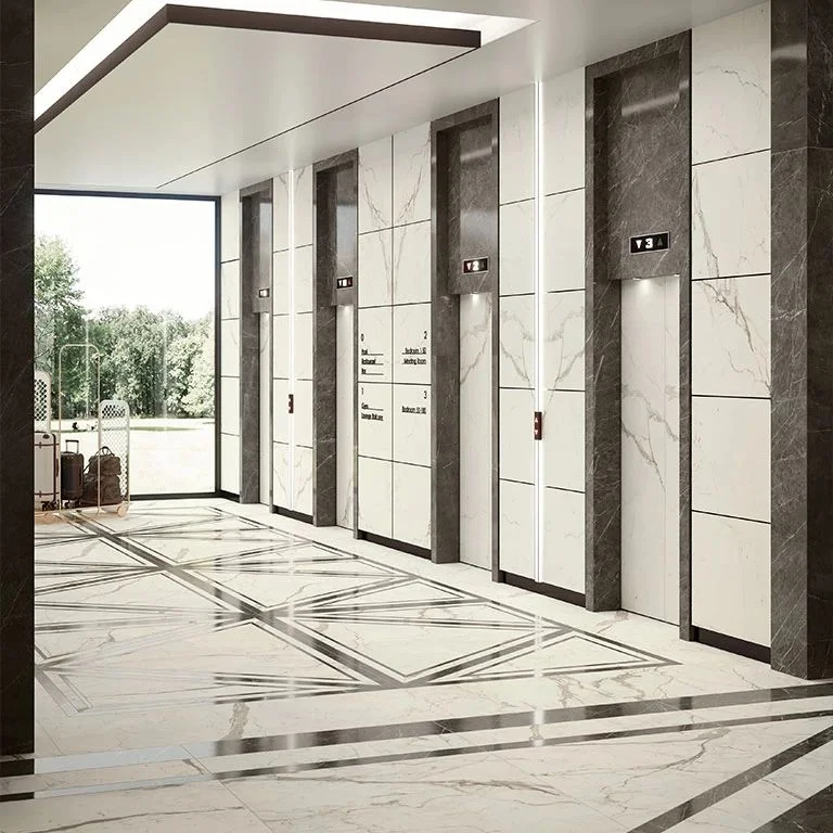 Керамогранитная плита для столешниц Atlas Plan, Calacatta Prestigio Polished 160x320, Kit Endless 4 pcs Rt. 6 мм (AKFL) - Фото 3