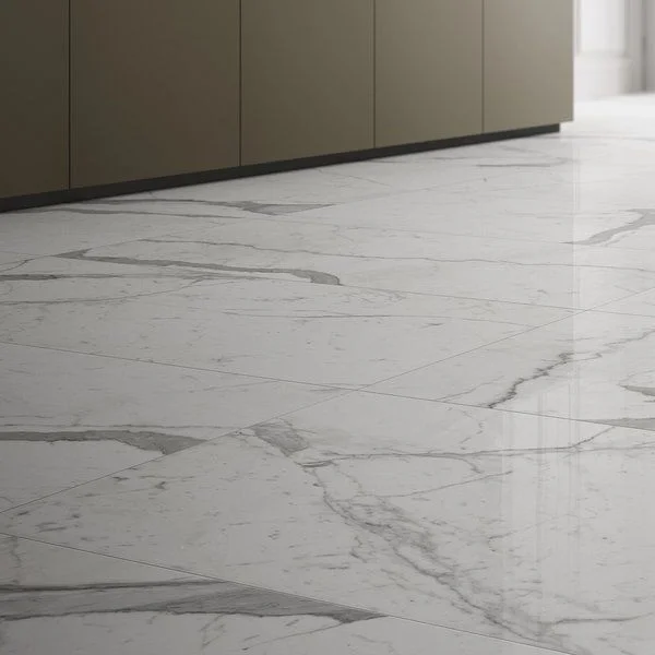 Керамограніт Fiandre Marble Lab Calacatta Statuario, 120х60, lucidato, 8мм (AL192X864) - Фото 2
