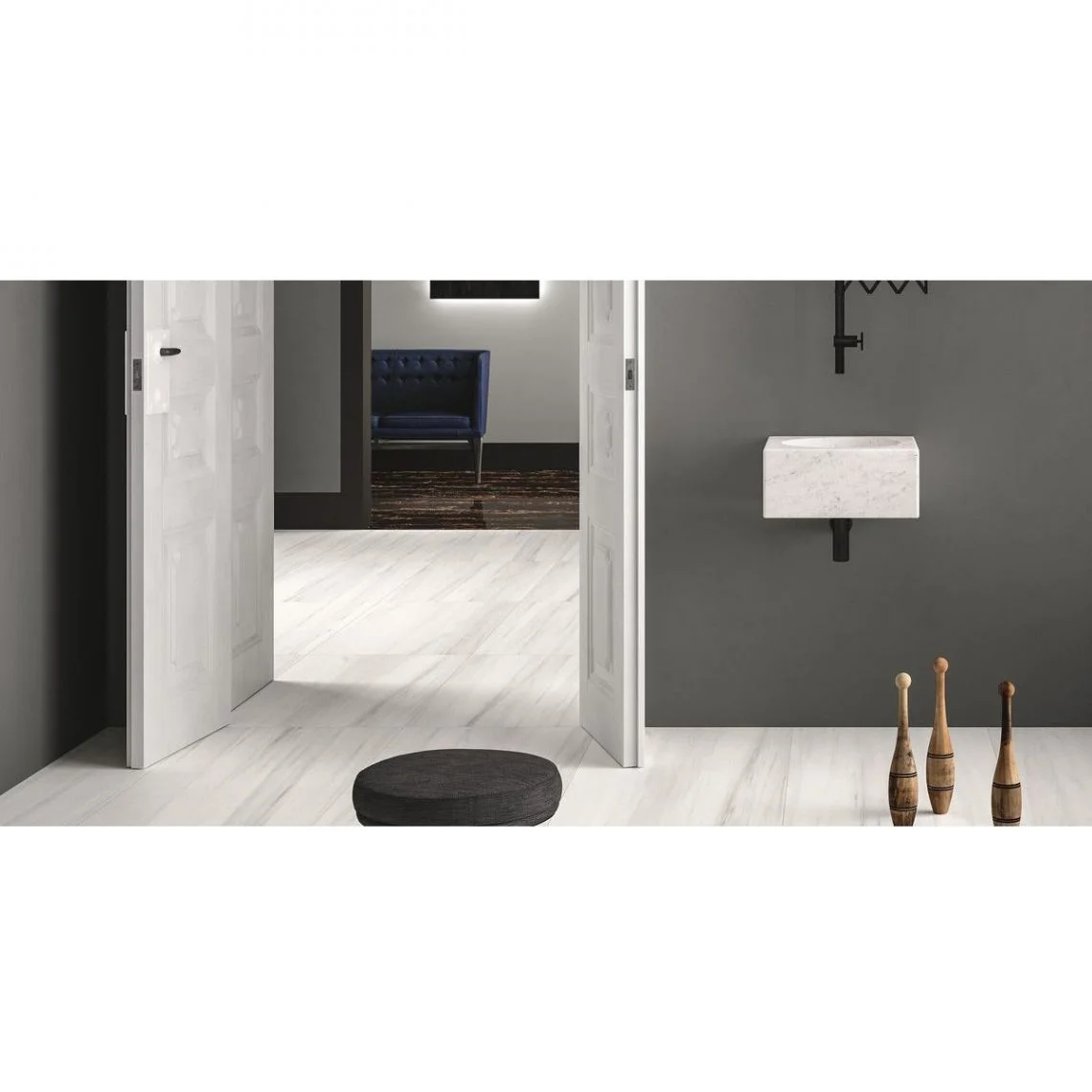 Плитка Fiandre Marble Lab Bianco Striato Luc 120х60 (AL193X864) - Фото 3