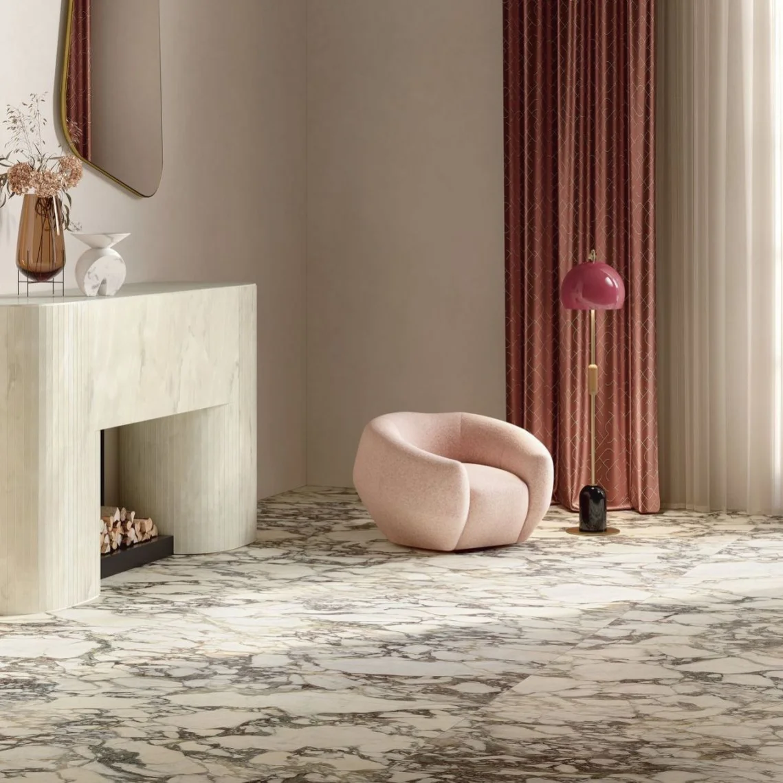 Керамограніт Fiandre Marble Lab, Breccia Mirabile, Lucidato 120x60 8mm (AL282X864) - Фото 2