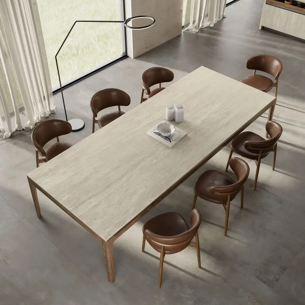 Керамогранитная плита для столешниц Atlas Plan, Travertino Pearl Hammered 160x320 Rt. 6 мм (ALYV) - Фото 3
