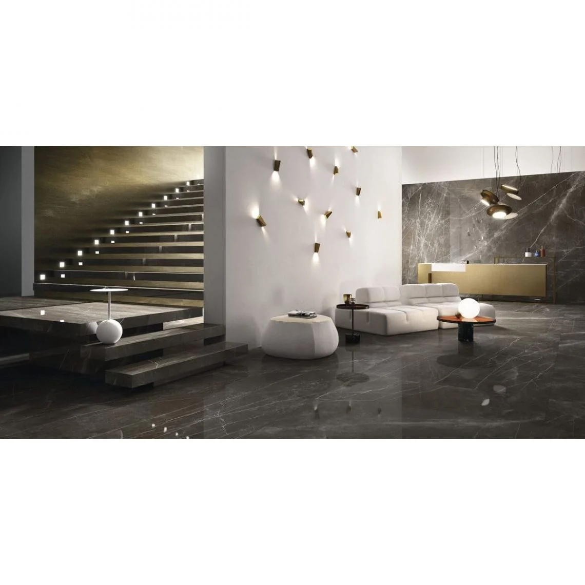 Керамогранит Fiandre Marble Lab Pietra Grey, 120x60, semilucidato, 8мм (AS194X864) - Фото 2
