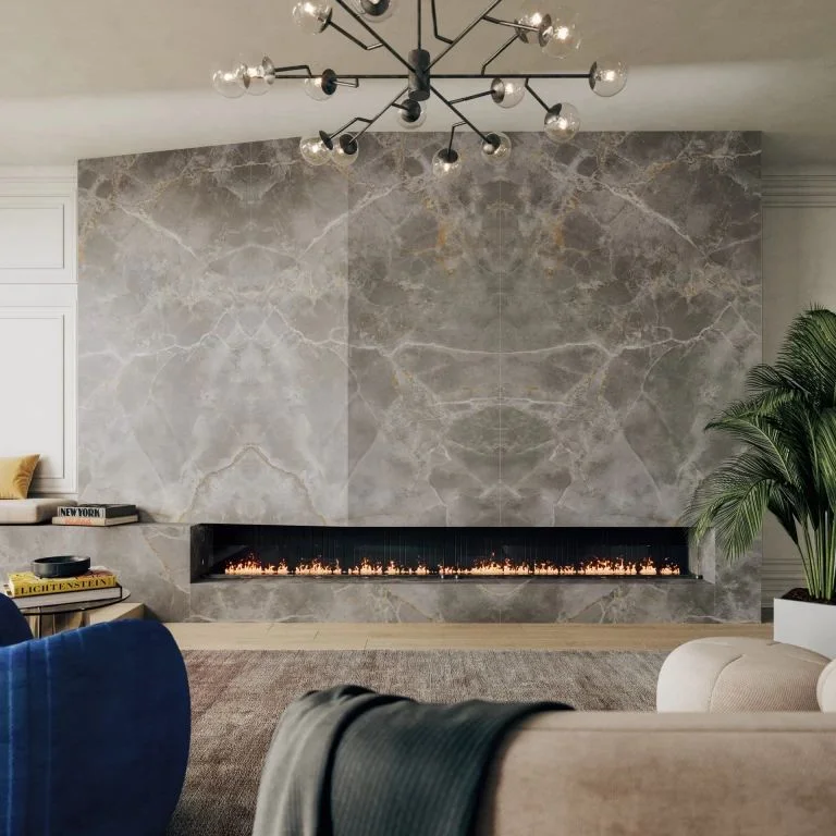 Керамогранитная плита для столешниц Atlas Plan, Fior di Bosco Bookmatch Silk 160x320 Rt. 6 мм (AYB5) - Фото 3