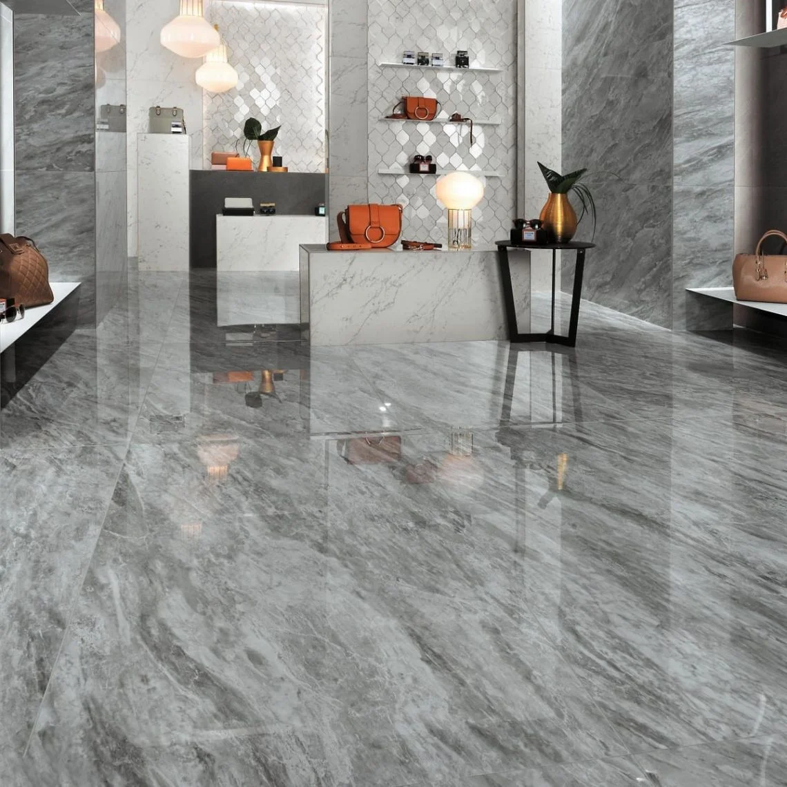 Керамогранит Atlas Concorde Marvel Stone Bardiglio Grey 60x60 Matt 9мм (AZQU) - Фото 2