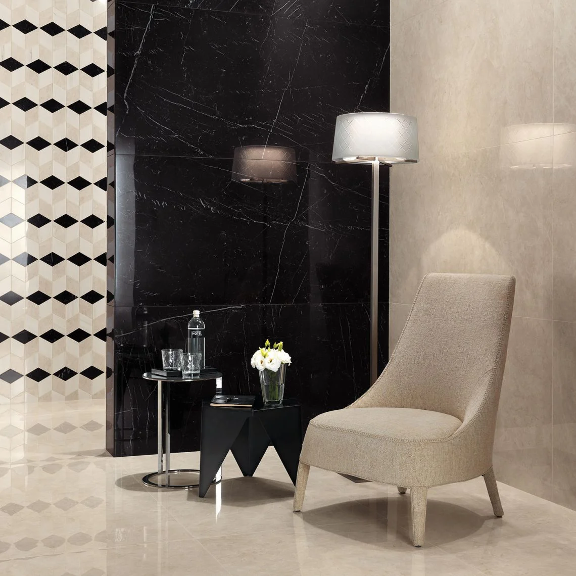 Керамогранит Atlas Concorde Marvel Stone Nero Marquina 60x60 (AZQW) - Фото 2