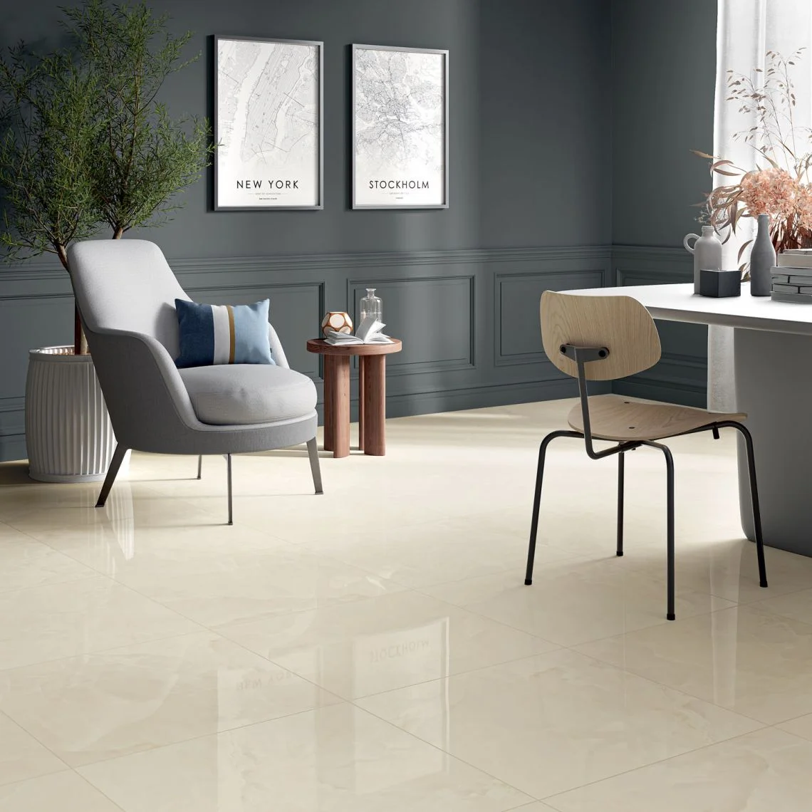 Керамогранит  Kerlite CottoD’Este Blustyle Élite Onice Royal 60x120 см, 9,5 мм, Glossy (BGXELG3) - Фото 2