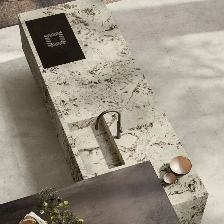 Керамогранитная плита для столешниц Atlas Plan, Alpinus 162x324 Hammered 12 мм (HDV7) - Фото 2