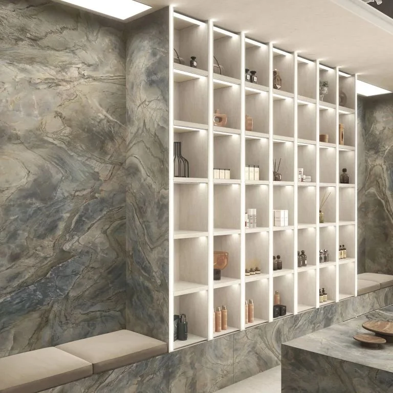 Керамогранитная плита для столешниц Atlas Plan, Zephyr ENDLESS 160х320 Polished 6 мм (HEB7) - Фото 3
