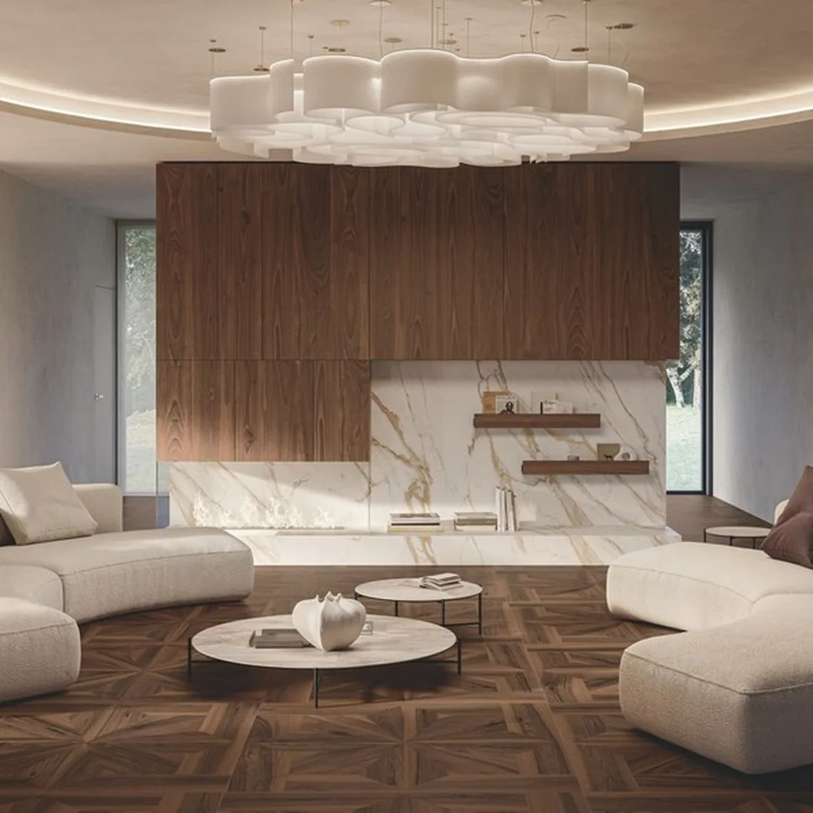 Керамограніт великого формату Atlas Concorde, Log Anthology Dark Walnut Line 120x278 см Matt 6 мм (HGA5) - Фото 2