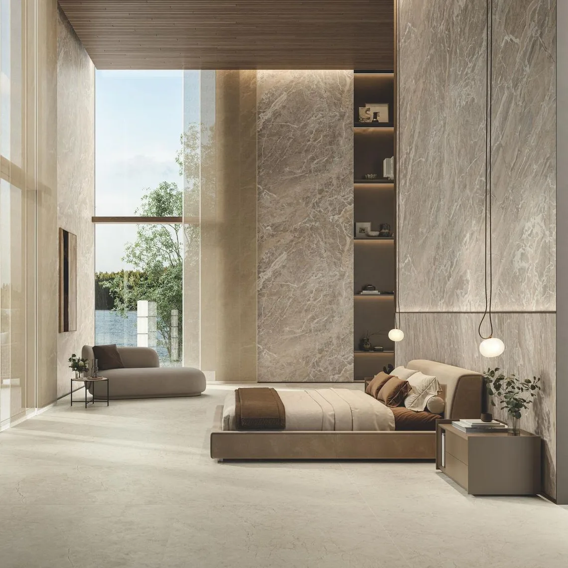 Керамогранит крупноформатный Atlas Concorde, Marvel Next Aurelia Vein 120x278 см Matte 6 мм Kit Endless (HGKG) - Фото 2