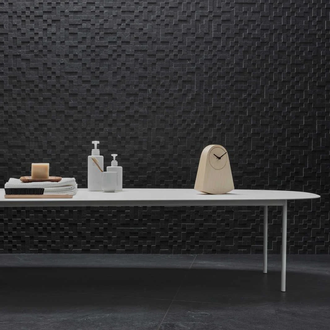 Керамогранит Marazzi Mystone Lavagna Mosaico 3D Nero 30x30 cm 10mm (M0AE) - Фото 2