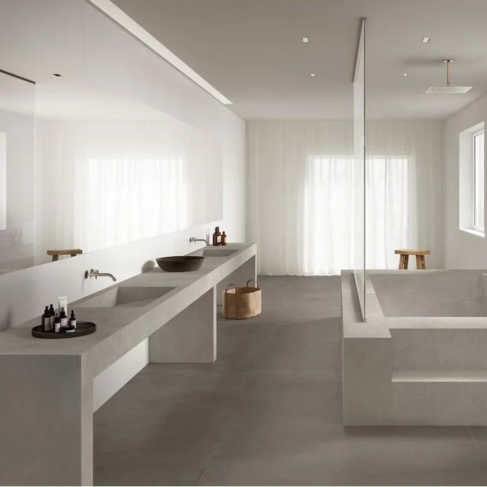 Керамогранит крупноформатный Marazzi, Grande Concrete Look Graphite Rettificato 160х320 6 мм (M0TV) - Фото 2